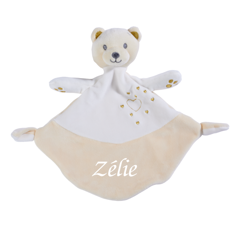  sparkle comforter bear beige pink 30 cm 